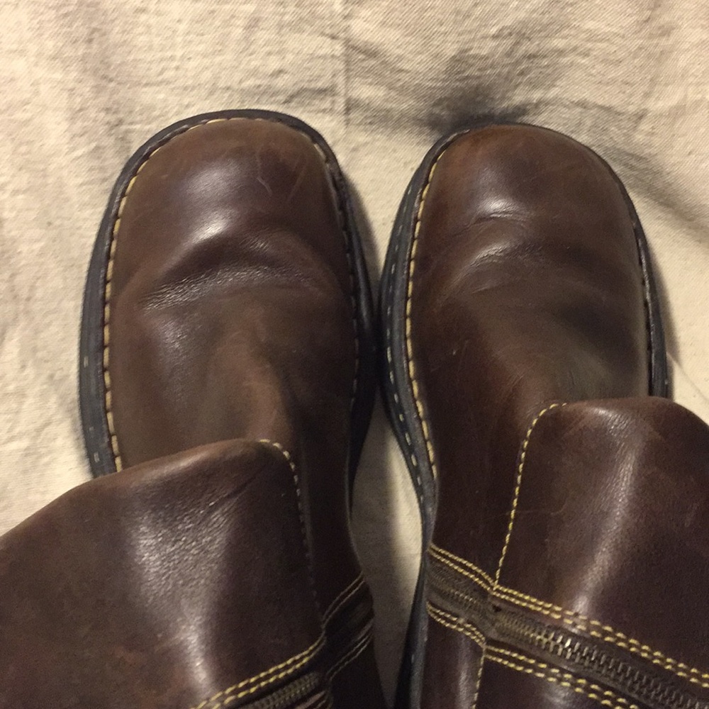Knee high leather boots by Born